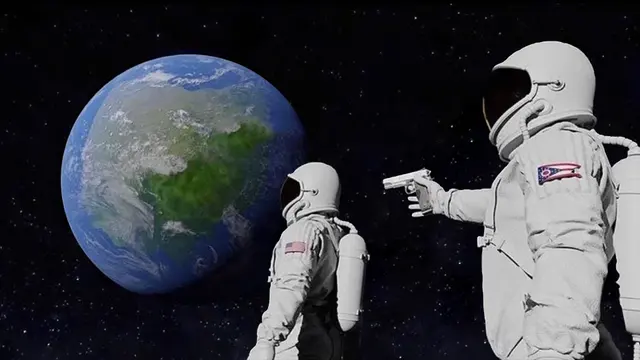 Always Has Been blank meme template